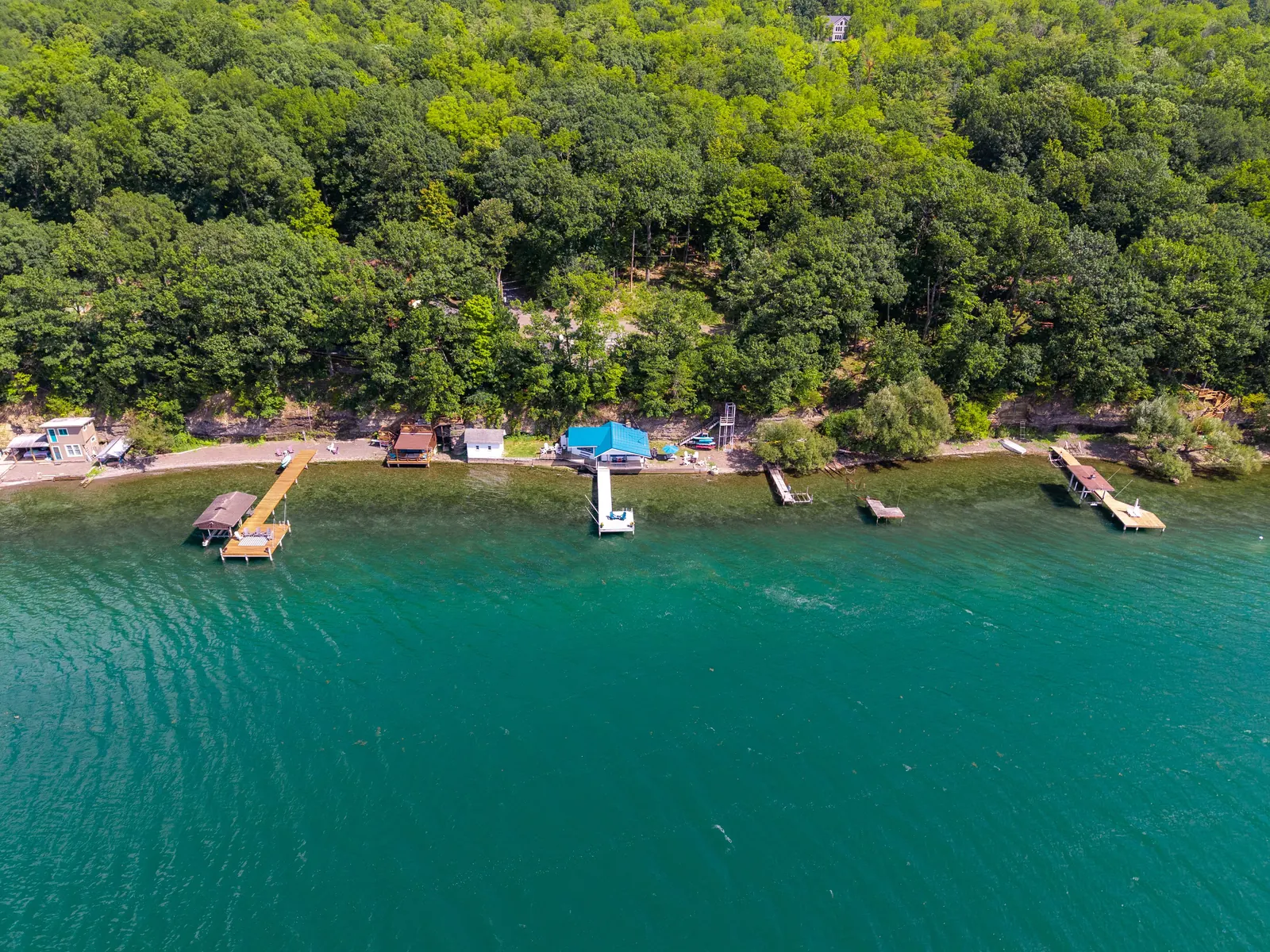 Smooth Sailing FLX — dock and shoreline